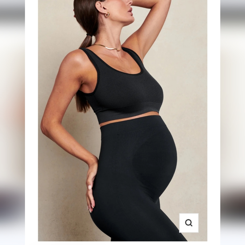 NWT Blanqi Everyday Black Maternity Support Leggings, Size Small